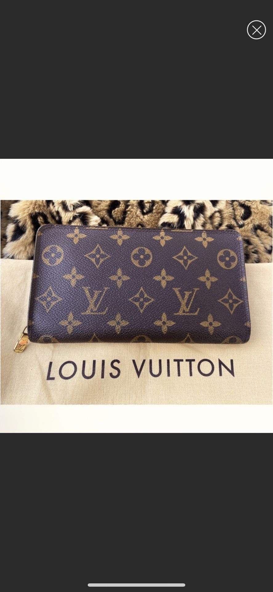 Louis Vuitton Porte Monnaie monogram zippered wallet