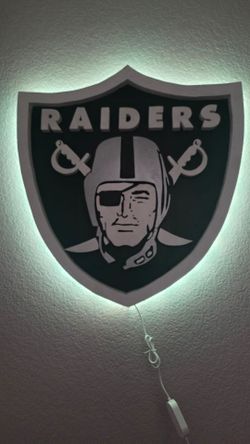 Raiders Wood Sign