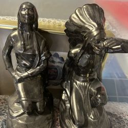 Vintage Indian Native American Collectible—Statues And Pictures 