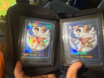 Buying Dodger luffy card (at stadium)