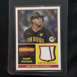 2025 Topps Heritage Clubhouse Collection Game Used 2 Color Manny Machado #CCR-MM