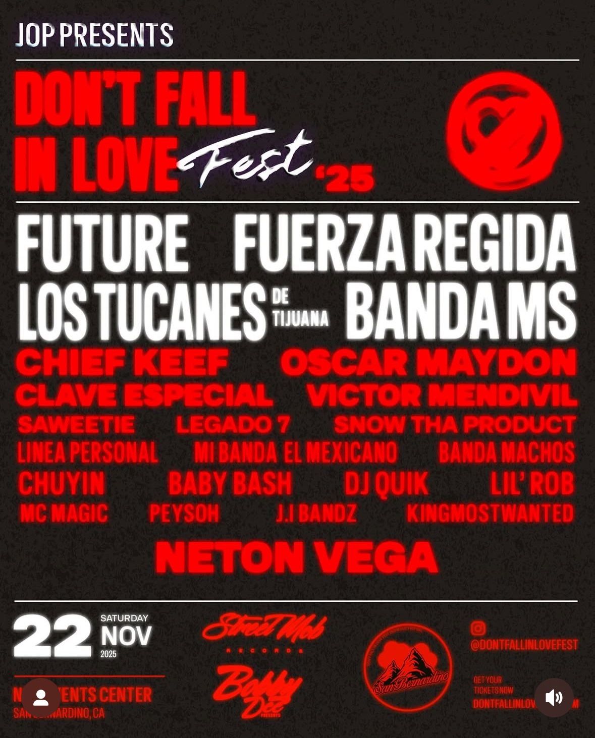 2 Tix To Don’t Fall In Love Fest