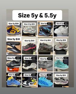 Jordan’s Nikes & more size 5y & 5.5y
