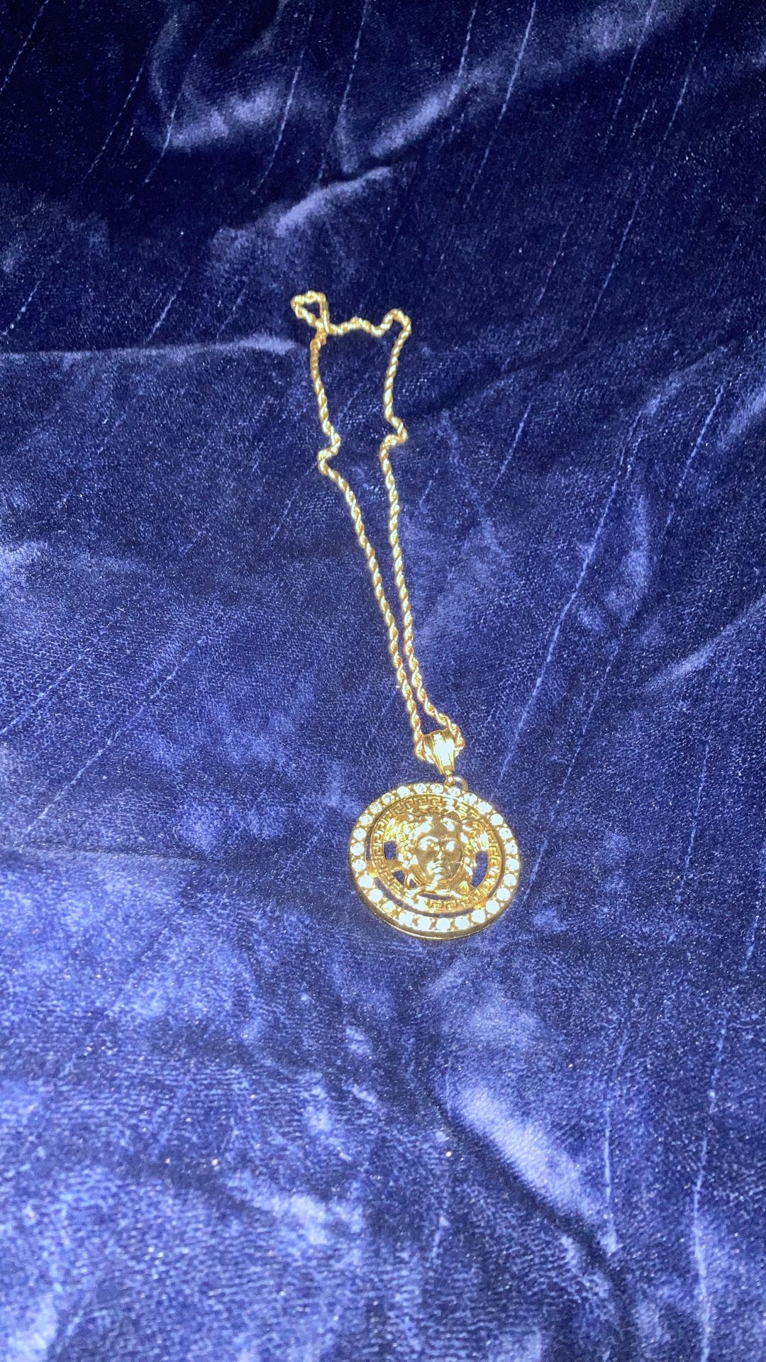 Gold And Diamond Versace Chain