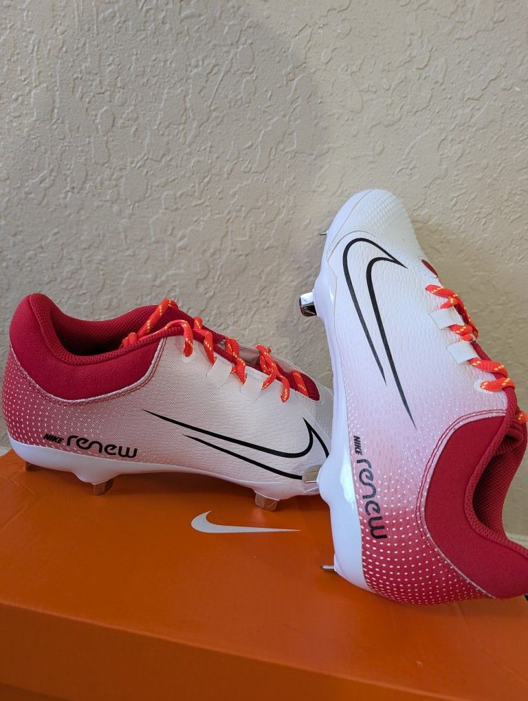 Nike Women's Hyperdiamond 4 Pro Softball Cleats White US 9 - New