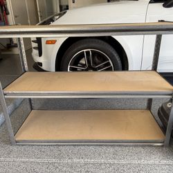 Heavy Duty 3-Tier Garage Storage Shelf – Sturdy Metal Frame (Costco)