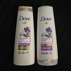 $6 A Set (1 Set Available) Dove Lavender & Volume Shampoo And Conditioner Set 12oz 