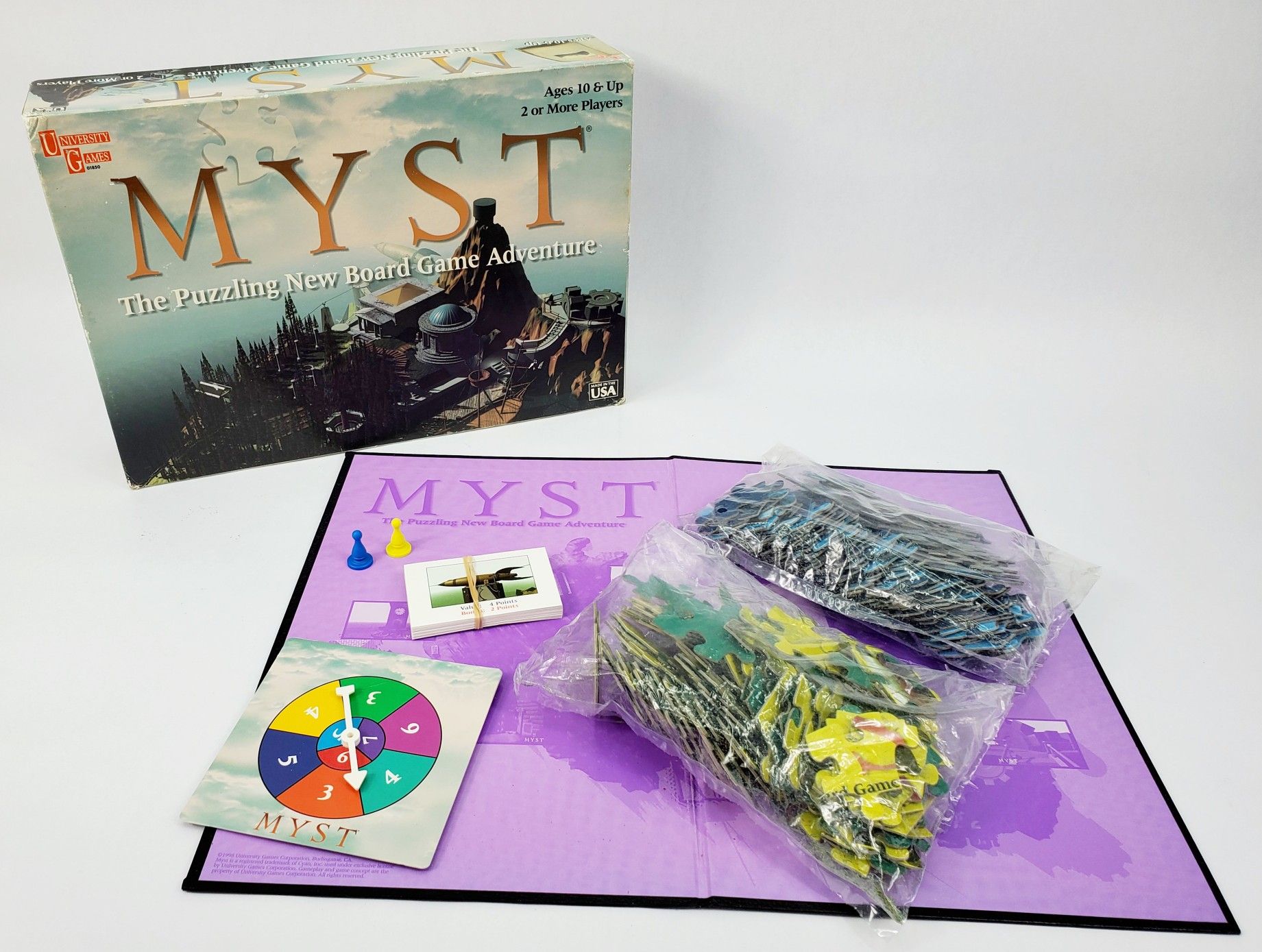 MYST : The Puzzeling New Board Game Adventure - Based on Big Box PC Game (1998)