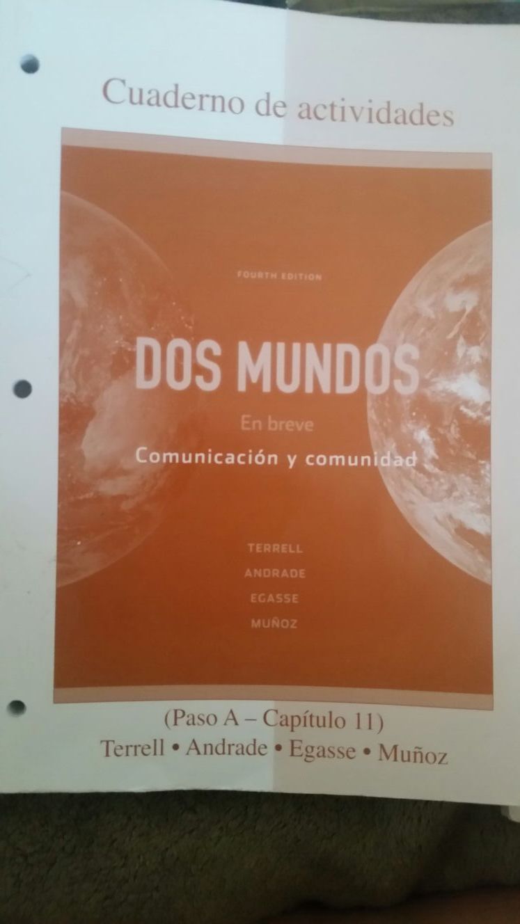 Cuabderno de activdades dos mundos spanish isbn 9780077304843