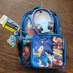 New sonic backpack with accessories