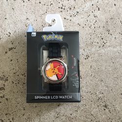 NWT Pokemon Pikachu spinner LCD watch