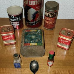Vintage Kitchen Tins LOT