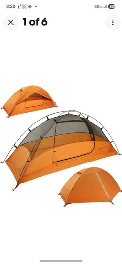 One. Person.  Tent. New