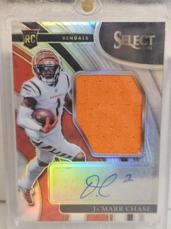 Jamarr Chase Patch Rookie Auto