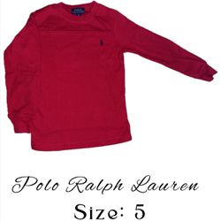 Boys Polo Ralph Lauren Size 5 Thermal Long Sleeve Shirt