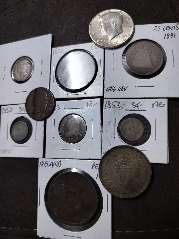 Antique Silver Copper Coins