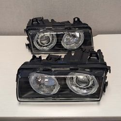92-99 BMW E36 Halo Halogen Headlights