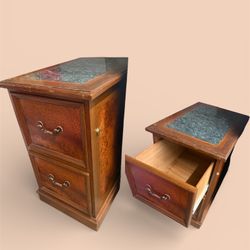 Elegant marble Table w/ storage 