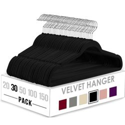 Home Velvet Hangers 30 Pack