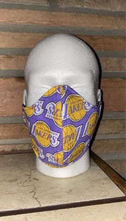 NBA LOS ANGELES LAKERS FACE MASK WITH FILTER ✨adult size✨