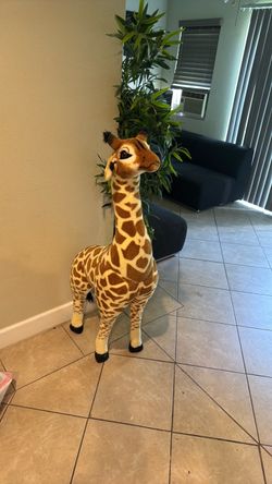 Giraffe decoration about 4 ft tall