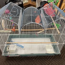 Large Bird Cage With Accessories