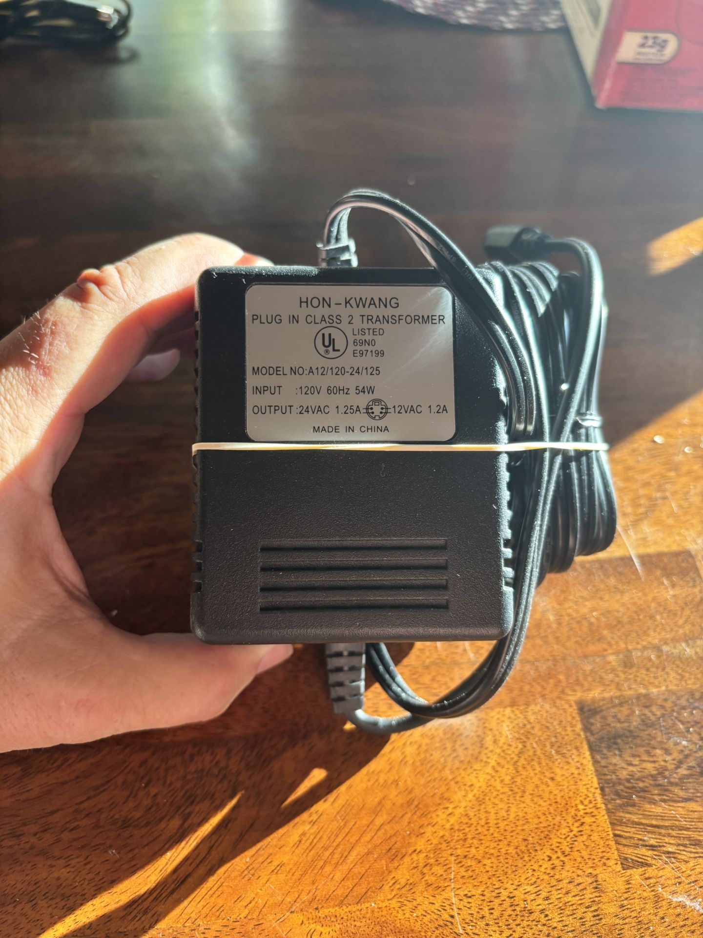 Genuine HON-KWANG A12120-24125 Plug In Class 2 Transformer Power Supply