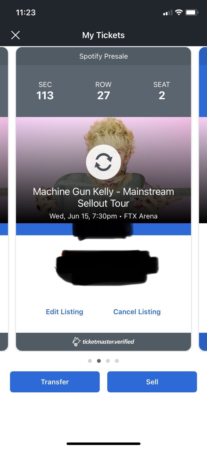 Machine Gun Kelly Concert Tickets (2). Miami on 6/15/22