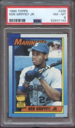1990 Topps All-Star Rookie Ken Griffey Jr. #336 MLB PSA 8