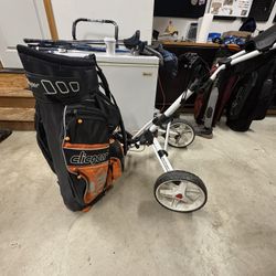 Clicgear Model 3.0 Golf Pull Cart W/matching Bag