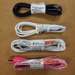 Iphone And Android Various Colors And Lengths Charging Cables