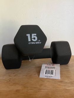 New 15lb dumbbells