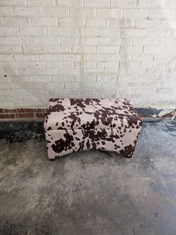 29.8 wide 14.5" deep 17" tall Fabric Storage Ottoman Bench