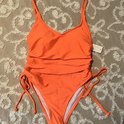 Cute Neon Orange Bathing Suit