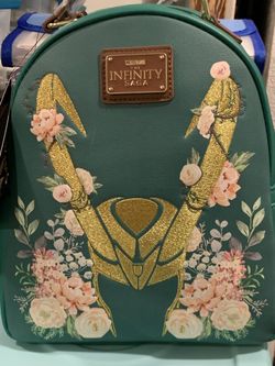 Loungefly Loki Floral Mini Backpack