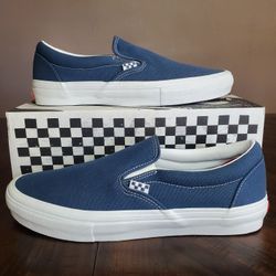 Vans Skate Slip On Wrapped Dark Denim Men Size 13