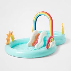 Rainbow water slide pool