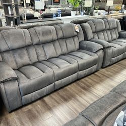Recliner Sofa & Loveseat Set 