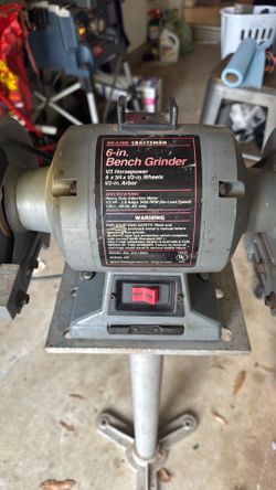 6” bench grinder on stand