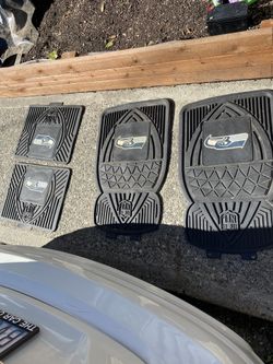 Seahawks car mats set heavy duty