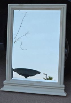 White Vanity or Dresser Mirror
