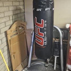 UFC Heavy bag with heavy duty ever last frame.