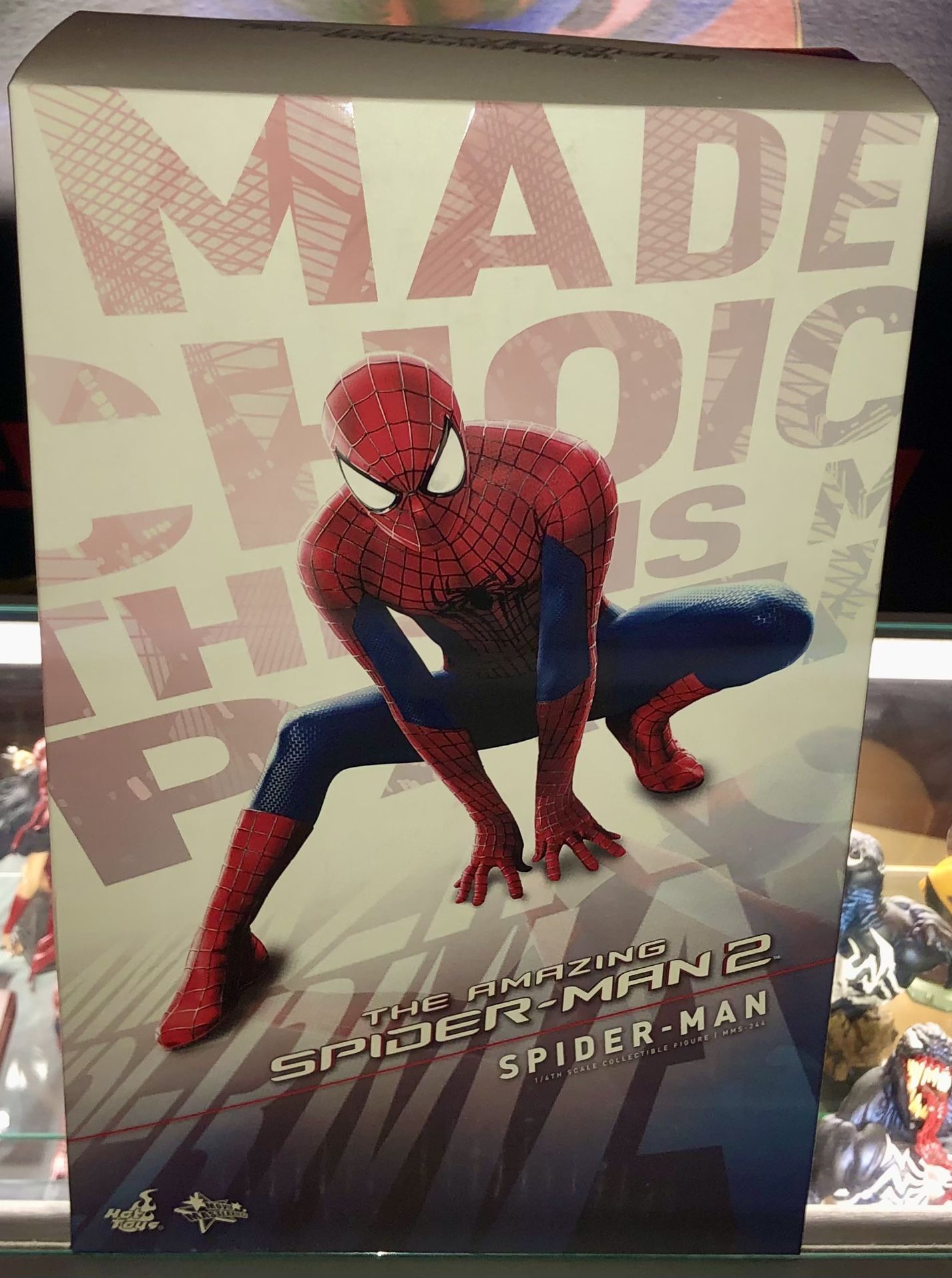 Hot Toys Limited Movie Masterpiece Marvel The Amazing Spider-Man 2 (Andrew Garfield) Collectible Figure 1/6TH Scale MMS-244 New With Original Package
