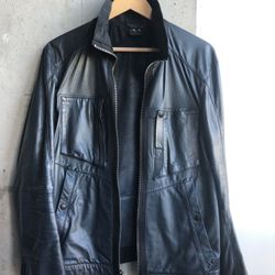 Armani Exchange leather jacket, size M