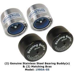 New In Package Stainless Steel Bearing Buddy Set 1.98”
