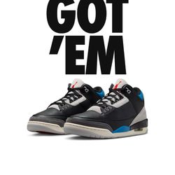 Jordan 3 Rare Air Size 12 1/2 $300
