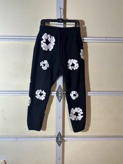 Denim tear sweats black and white size s
