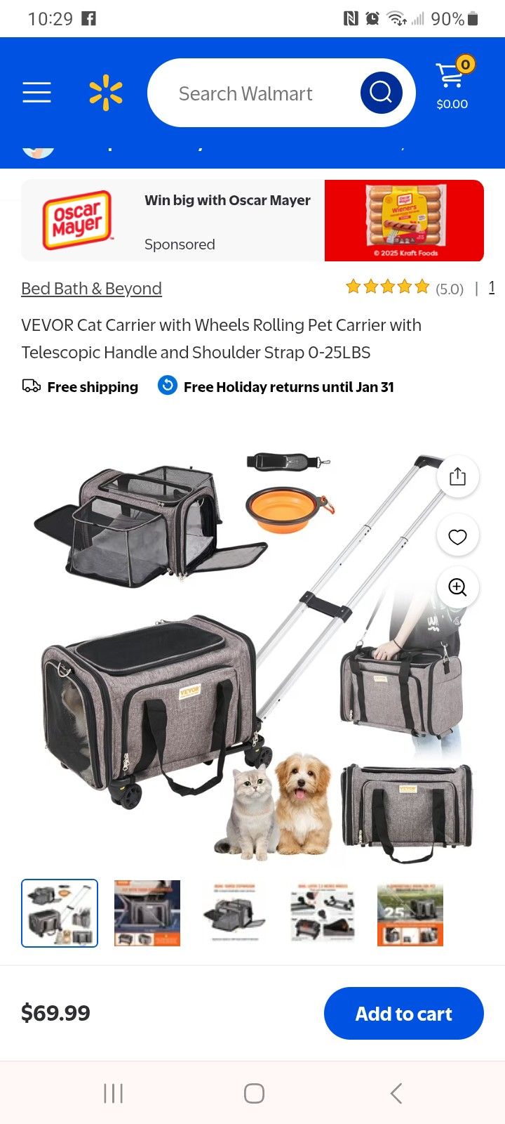 pet carrier with wheels