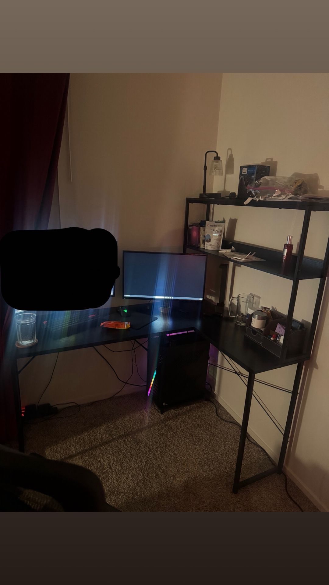 Reversible L shaped desk