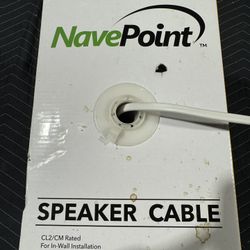 ~100 Ft Speaker Wire – CL2 In-Wall Audio Cable (NavePoint)